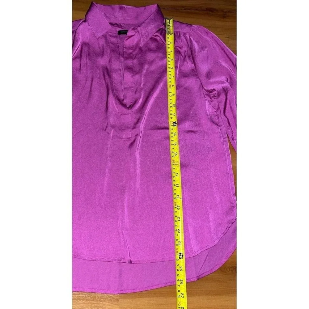 Womens Banana‎ Republic Satin Deep V-Neck Blouse Top Shirt